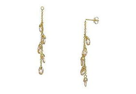 CZ Dangle Sterling Silver Earringsdangle 