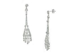 CZ Drop Sterling Silver Earringsdrop 