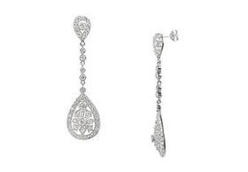 Bridal CZ Sterling Silver Earringsbridal 