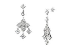 Bridal CZ Sterling Silver Earringsbridal 