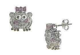 Frog CZ Sterling Silver Earringsfrog 