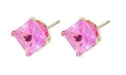 10k Yellow Gold Sapphire Earringsyellow 