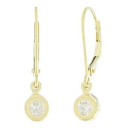 14k Yellow Gold Diamond Earringsyellow 