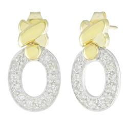 14k Yellow Gold Diamond Earringsyellow 