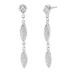 14k White Gold Diamond Earringswhite 
