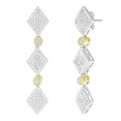 14k White Gold Diamond Earringswhite 