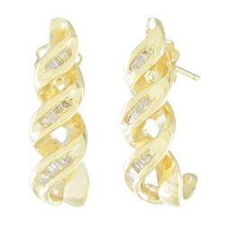 14k Yellow Gold Diamond Earringsyellow 