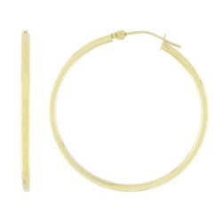 10k Yellow Gold Medium Size Hoop Earringsyellow 