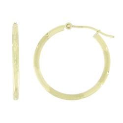 10k Yellow Gold Black Hoop Earringsyellow 