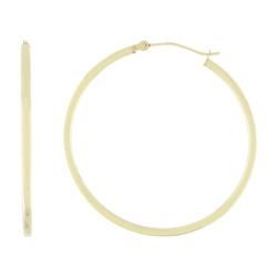 10k Yellow Gold Medium Size Hoop Earringsyellow 
