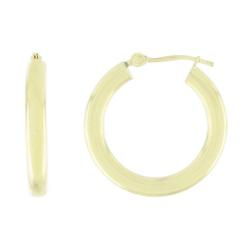 10k Yellow Gold Black Small Hoop Earringsyellow 