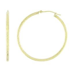 10k Yellow Gold Medium Size Hoop Earringsyellow 