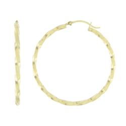 10k Yellow Gold Medium Size Hoop Earringsyellow 