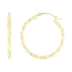 10k Yellow Gold Medium Size Hoop Earringsyellow 