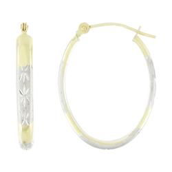 10k Yellow Gold Black Hoop Earringsyellow 