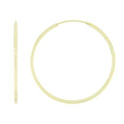 10k Yellow Gold Black Medium Size Hoop Earringsyellow 