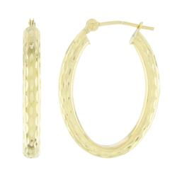 10k Yellow Gold Medium Size Hoop Earringsyellow 