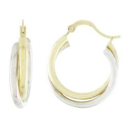 10k White Gold Small Hoop Earringswhite 