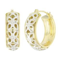 10k White Gold Small Hoop Earringswhite 