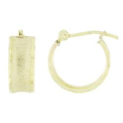10k Yellow Gold Black Small Hoop Earringsyellow 