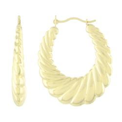 10k Yellow Gold Medium Size Hoop Earringsyellow 