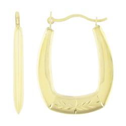 10k Yellow Gold Hoop Earringsyellow 