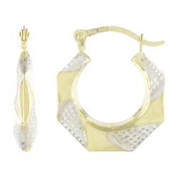 10k White Gold Small Hoop Earringswhite 