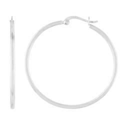 Sterling Silver Medium Size Hoop Earringssterling 