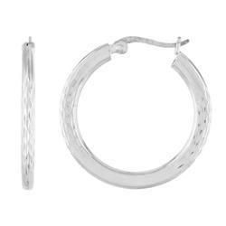 Sterling Silver Medium Size Hoop Earringssterling 