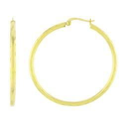Gold Sterling Silver Large Hoop Earringsgold 