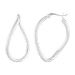 Sterling Silver Medium Size Hoop Earringssterling 