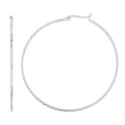 Sterling Silver Large Hoop Earringssterling 