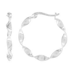 Sterling Silver Medium Size Hoop Earringssterling 