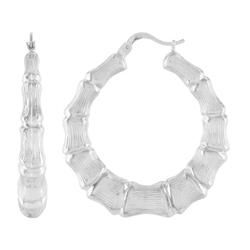 Sterling Silver Medium Size Hoop Earringssterling 