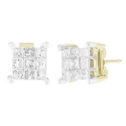 14k Yellow Gold Diamond Earringsyellow 