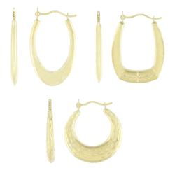 10k Yellow Gold Hoop Earringsyellow 
