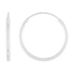 White Gold Hoop Earringswhite 