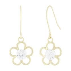 Yellow Gold Cubic Zirconia Earringsyellow 