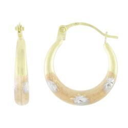 White Gold Hoop Earringswhite 