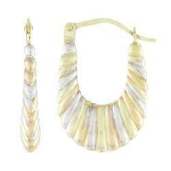 White Gold Hoop Earringswhite 