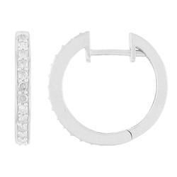 Yellow Gold Hoop Diamond Earringsyellow 
