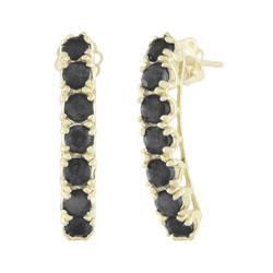 Yellow Gold Sapphire Earringsyellow 
