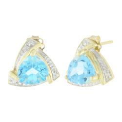 Yellow Gold Amethyst Earringsyellow 