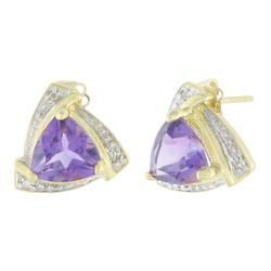 Yellow Gold Blue Topaz Earringsyellow 