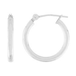10k White Gold Small Hoop Earringswhite 
