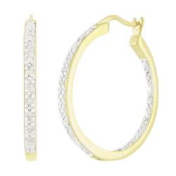 Gold Hoop Diamond Earringsgold 