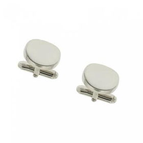 Sterling Silver Cuff Links Plain and Engravable for Dadsterling 