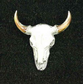 Buffalo Skull Bolo Tiebolo 