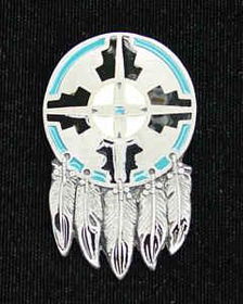 Native American Shield Bolo Tiebolo 