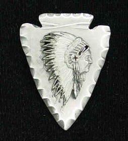 Indian Chief Arrowhead Bolo Tiebolo 